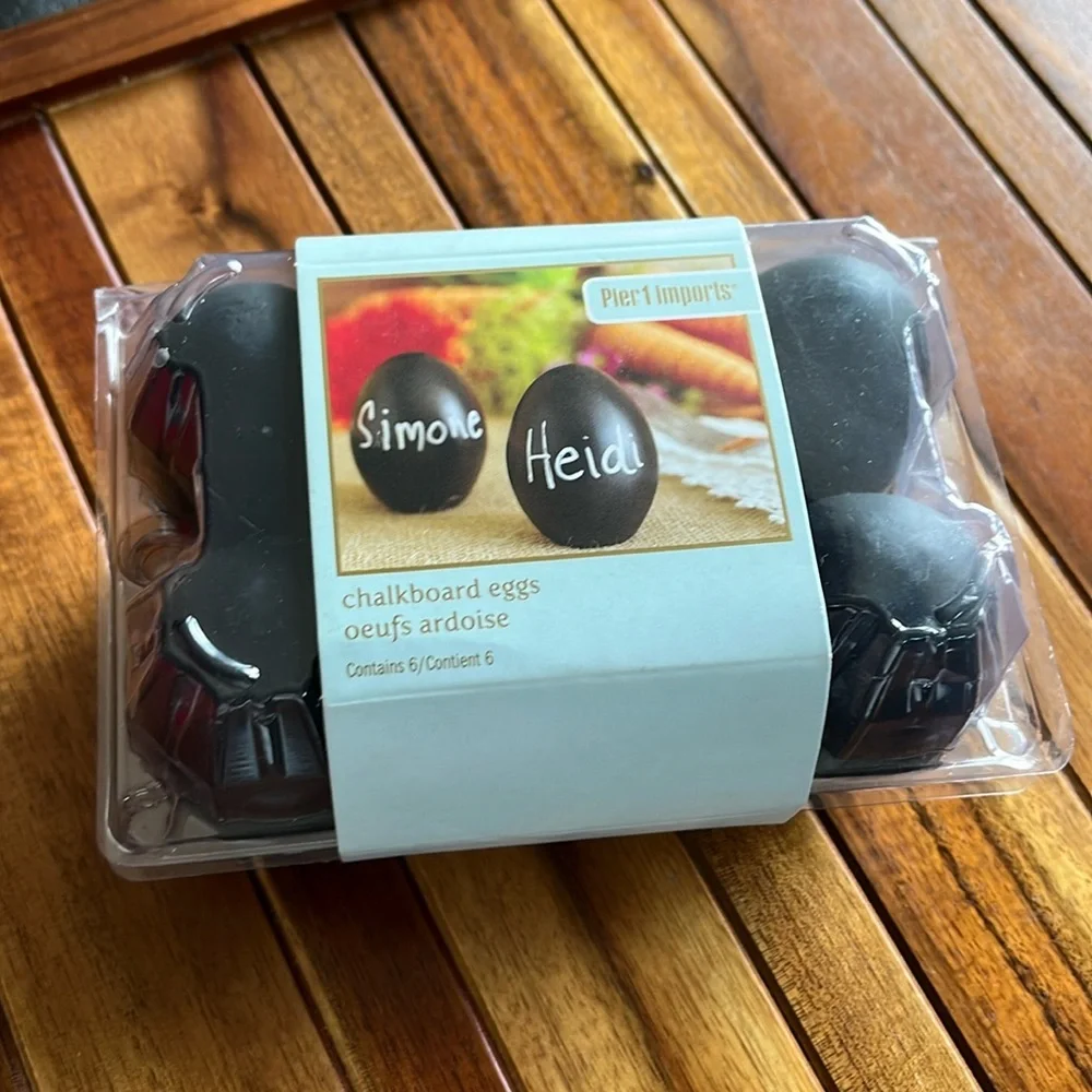 Pier 1 chalkboard eggs.​